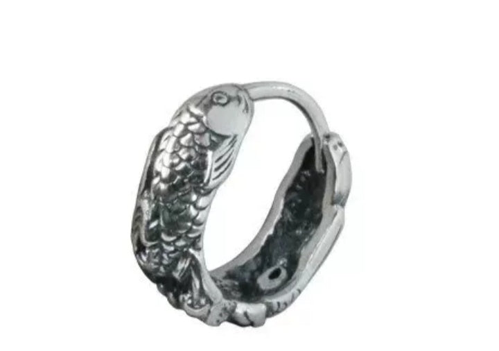 Vintage Silber Creole Koi Fish S925 im traditionellen Stil