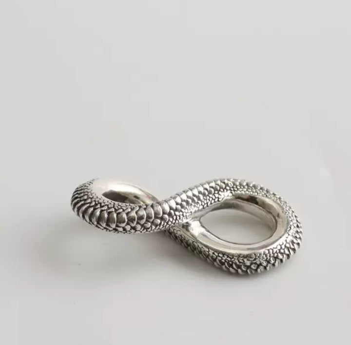 Vintage Silber Anhänger Infinity S925