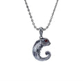 Vintage Silber Anhänger Chameleon S925 mit Granat Stein
