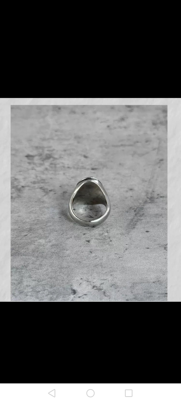 Siegelring 925 Silber ovales Motiv/Platte