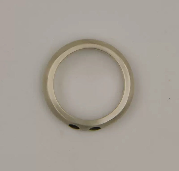 Vintage Silberring Skull S925 im matten Biker Stil