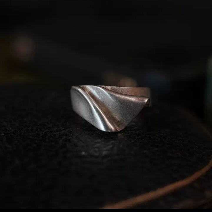 Vintage Silberring Pure Wave S925 im minimalistischen Look