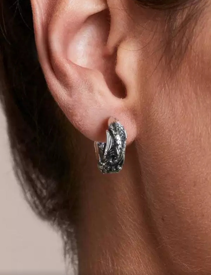 Vintage Silber Creole Koi Fish S925 im traditionellen Stil